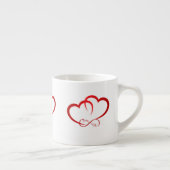 Twee in liefde espressiekop espresso kop (Rechts)