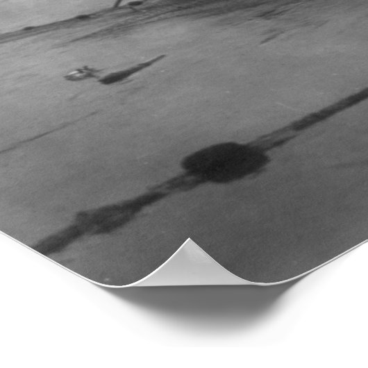 Twee Indianen Visten op het Quinault-meer op Canoe Poster (Hoek)