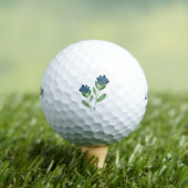 Twee Indigo Blauwe Groene Waterverf Golfballen (Insitu Shirt)