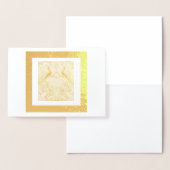 Twee Indische Blauwe Pauwkaarten met folie Folie Kaarten (Display)