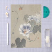 Twee insecten bij winde van Ohara Koson Tissuepapier (Craft)