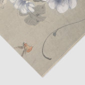 Twee insecten in Bindweed door Ohara Koson Tissuepapier (Detail)