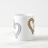 TWEE INTERTWINEERDE HARTEN KOFFIEMOK (Center)