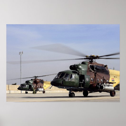 Twee Iraakse Mi-17 Hip Helikopters Poster (Voorkant)