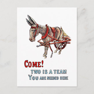 Twee is een team briefkaart