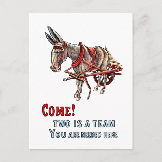 Twee is een team briefkaart (Voorkant)