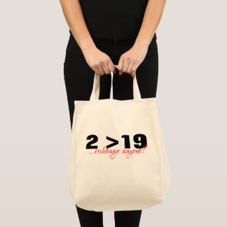 Twee is groter dan negentien CRIBBAGE-TAS Tote Bag