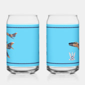 Twee Israëlische Super Mystères Blikvorm Glas (Links)