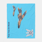 Twee Israëlische Super Mystères Fleece Deken (Voorkant)