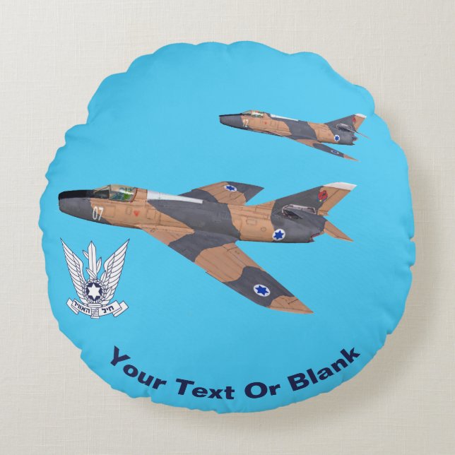 Twee Israëlische Super Mystères Rond Kussen (Voorkant)