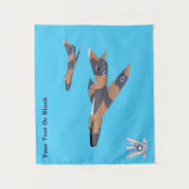 Twee Israëlische Super Mystères Wandkleed (Voorkant)