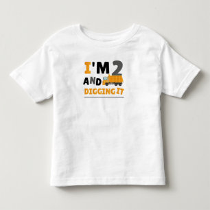 Twee jaar 2e verjaardag van de bouw van 2 jaar kinder shirts