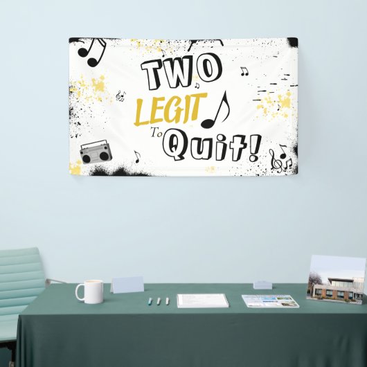 TWEE JAAR BESTAAN TWO LEGIT TO QUIT  SPANDOEK (Beurs)