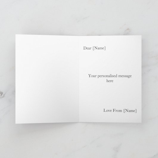 Twee jaar bruiloft Jubileum fotokaart Kaart (Binnen)