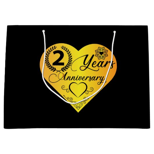 twee jaar jubileumjaar groot cadeauzakje (Voorkant)