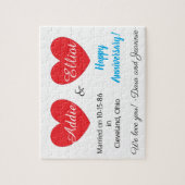 Twee jaar liefde: Jubileum Legpuzzel (Verticaal)