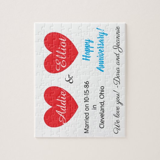 Twee jaar liefde: Jubileum Legpuzzel (Verticaal)