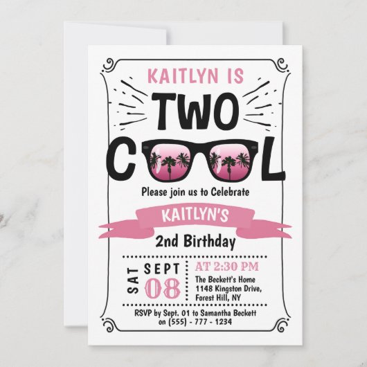 Twee jaar na de geboorte kaart (Voorkant)