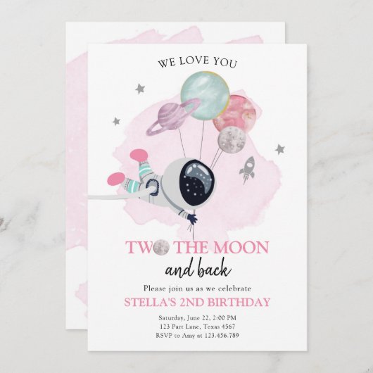 Twee jaar na de geboorte van de maonesstronaut kaart (Voorkant / Achterkant)