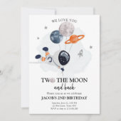 Twee jaar na de geboorte van de Moon Astronaut Spa Kaart (Voorkant)