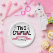 Twee jaar na de geboorte van twee meisjes papieren bordje (Feest)