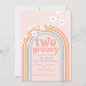 Twee jaar negende verjaardag van de Groovy Pastel Kaart (Voorkant)