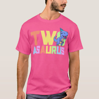 Twee jaar oud Dinosaur Birthday Party 2N T-shirt