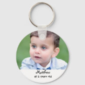 Twee jaar oud fotogeheugen 2e verjaardag gunst sleutelhanger (Voorkant)