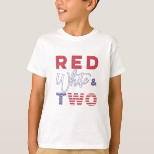 Twee jaar oud juli 4e Onafhankelijkheidsdag Party T-shirt