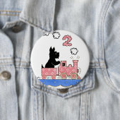 twee jaar oud meisje, Button rond de geboorte (In situ)