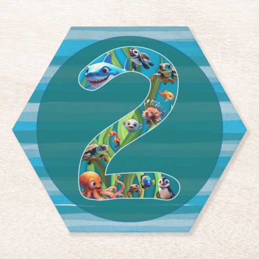 Twee jaar oud: papieren Onderzetters (Voorkant)