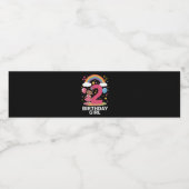 Twee jaar oud verjaardagsmeisje Schattige 2e verja Waterfles Etiket (Enkel label)