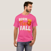 Twee jaar oude geboren twee bal basketbal 2e verja t-shirt (Voorkant volledig)
