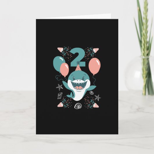 Twee jaar oude haai kaart (Voorkant)