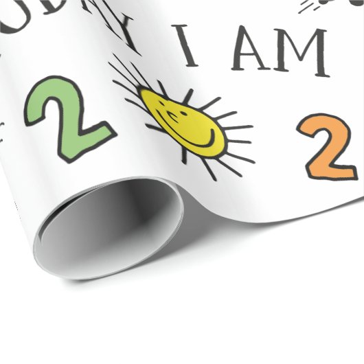 twee jaar oude jongen cadeaupapier (Rol Hoek)