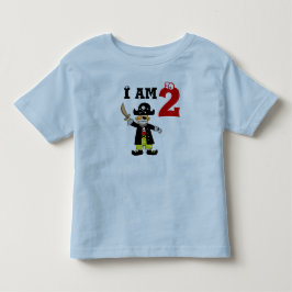 Twee jaar oude verjaardagsjongen ( piraat ) kinder shirts