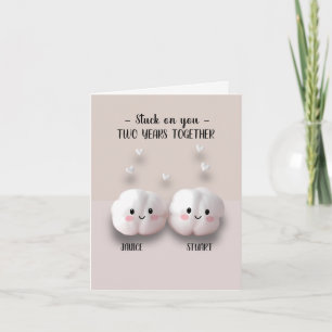 Twee jaar samen 2e huwelijksverjaardag - Cotto Kaart