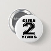 twee jaar zwart ronde button 5,7 cm (Voorkant /achterkant)