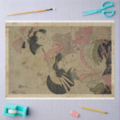 Twee Japanners Woodblock Print Ukiyo Style Tissuepapier (Craft)