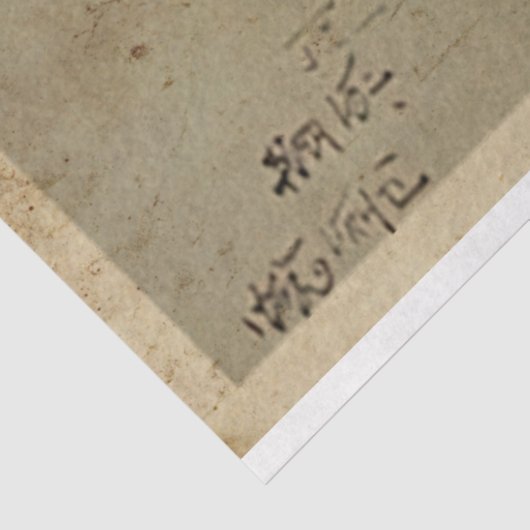 Twee Japanners Woodblock Print Ukiyo Style Tissuepapier (Detail)