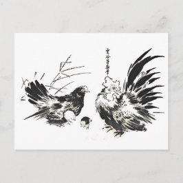 Twee Japans Kippen Briefkaart