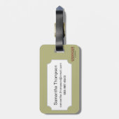 Twee Japanse Dames, C1890 Bagagelabel (Achterkant verticaal)