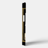 Twee Japanse Koi Goldfish op zwarte achtergrond Case-Mate iPhone Case (Achterkant / Rechts)