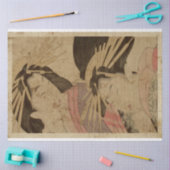 Twee Japanse vrouwen die traditioneel okiyostijl g Tissuepapier (Craft)