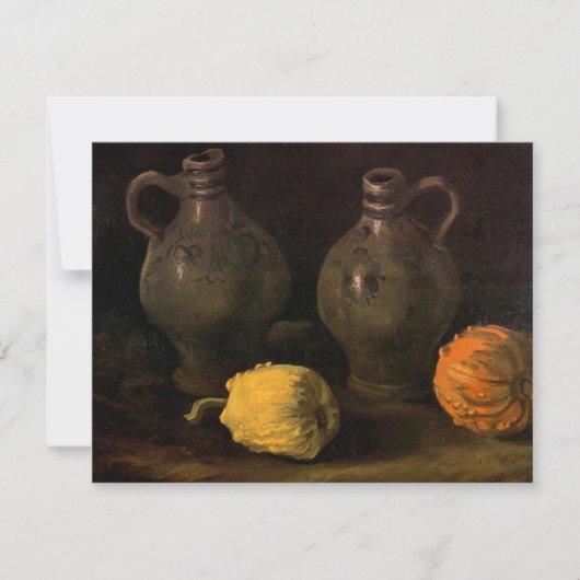 Twee Jars en twee Pumpkins van Vincent van Gogh (Voorkant)
