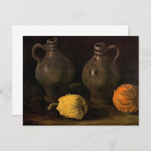 Twee Jars en twee Pumpkins van Vincent van Gogh (Voorkant / Achterkant)