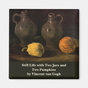 Twee Jars en twee Pumpkins van Vincent van Gogh Magneet
