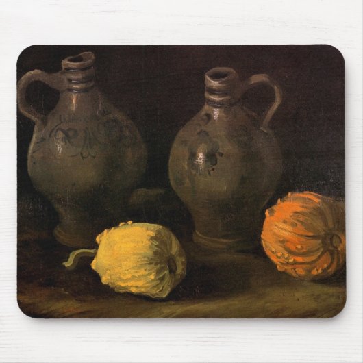 Twee Jars en twee Pumpkins van Vincent van Gogh Muismat (Voorkant)