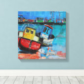 Twee Jolly Vist Boats 2012 Canvas Afdruk (Insitu (Houten vloer))