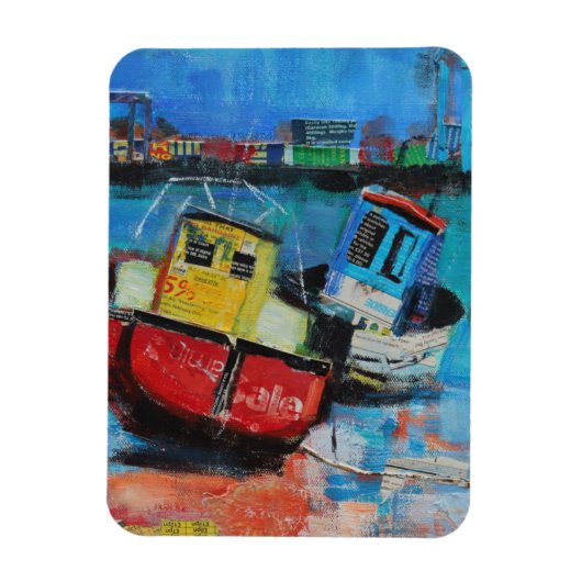 Twee Jolly Vist Boats 2012 Magneet (Verticaal)